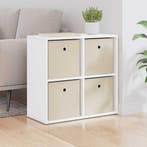 vidaXL Dressoir met lade Wit 59,5 x 27 x 57 cm, Verzenden