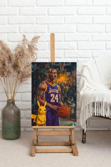 Kobe Bryant - Los Angeles Lakers & Pikachu Pokemon & NBA, Nieuw
