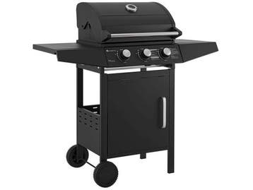 Veiling - Lousiana Gasbarbecue - 3 branders - Zwart, Nieuw