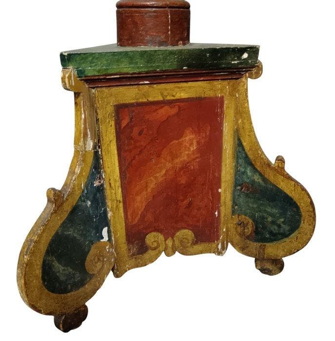 Chandelier - Cerisier, Fer forgé - Bougeoir en bois, Antiquités & Art, Antiquités | Autres Antiquités