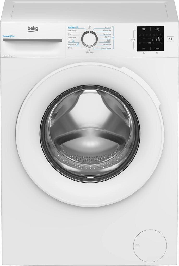 Beko BMN3WT3841W Wasmachine - 8 kg - 1400 tpm -, Elektronische apparatuur, Wasmachines, Ophalen of Verzenden