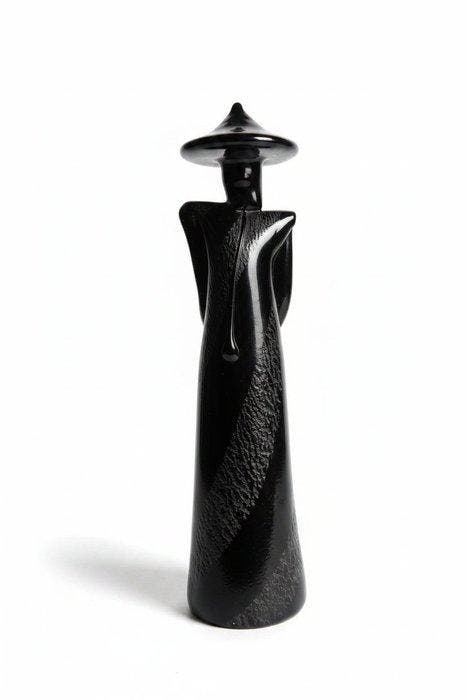 Beeldje, Homme Chinois - 25 cm - Glas - 1950, Antiek en Kunst, Curiosa en Brocante