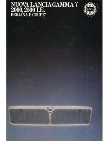 1981 LANCIA GAMMA BERLINA | COUPE BROCHURE DUITS, Ophalen of Verzenden, Nieuw