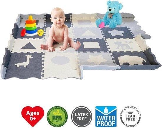 2dekans | GIZMO Speelmat XL – EVA Foam - Opstaande Rand –, Kinderen en Baby's, Speelgoed | Overig, Ophalen of Verzenden