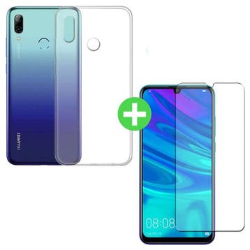 Huawei P Smart 2019 Transparant TPU Hoesje + Screen, Verzenden