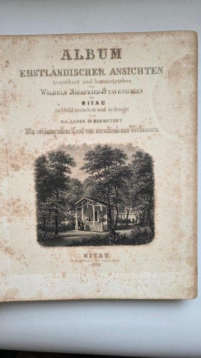Wilhelm Siegfried Stavenhagen - Album ehstländischer, Antiquités & Art, Antiquités | Livres & Manuscrits