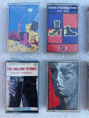 Rolling Stones - Collection of 6 x tapes - Différents titres