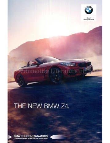 2019 BMW Z4 BROCHURE ENGELS, Nieuw