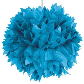 Pompon Blauw 30cm, Verzenden, Nieuw