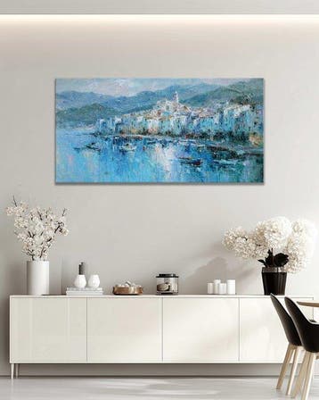 Stefano - Mediterranean Harbor in Blue