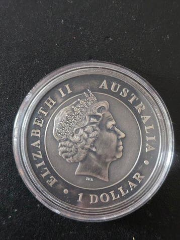 Australië. 1 Dollar 2018 Kookaburra Antique gold 18/300, 1