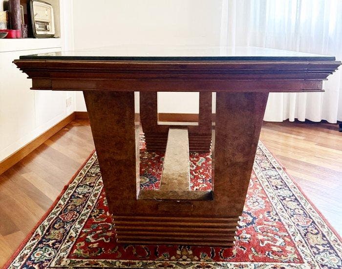 Tafel - hard hout, Marmer, Antiek en Kunst, Kunst | Designobjecten