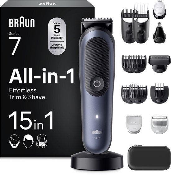 Braun All-in-One Series 7 AIO7580 Style Kit - Tondeuse -..., Handtassen en Accessoires, Uiterlijk | Haarverzorging, Nieuw, Verzenden