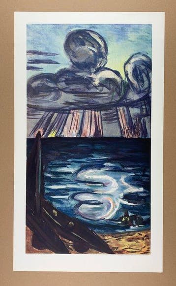 Max Beckmann (after) - Ocean and Clouds , 1943 - Rare