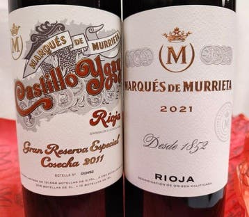 2011 Marqués de Murrieta, Castillo Ygay & 2021 Marqués de, Nieuw