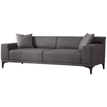 Evila Originals Petra 3-bank - 3-Zitszetel - Outlet, Huis en Inrichting, Gebruikt, Verzenden, 75 tot 100 cm, Stof