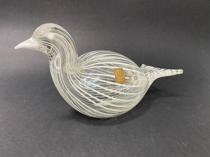 Licio Zanetti - sculptuur, Colomba - 12 cm - Muranoglas -, Antiek en Kunst, Antiek | Glaswerk en Kristal