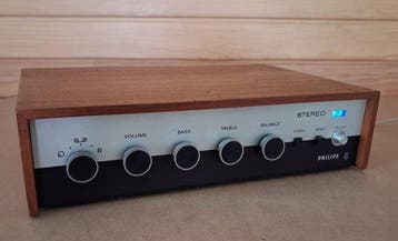 Philips - 22GH925. Woodcase Solid state stereo versterker, Nieuw