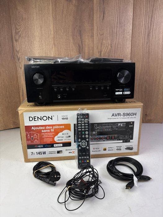 Denon - AVR-S960H Solid state meerkanaals receiver, Audio, Tv en Foto, Radio's