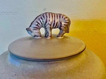 Gebr. Mobach - Bouke/Klaas Mobach - Vaas - Zebra dekselpot -