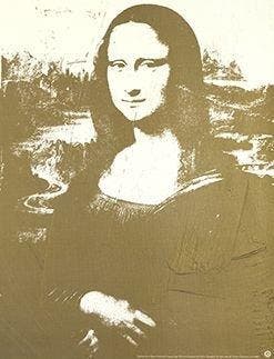 Andy Warhol - Two Golden Mona Lisa - licensed offset print