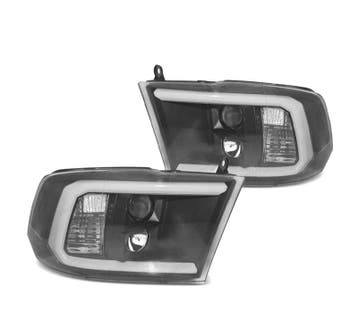 PHARES DODGE RAM  09-18 LED  DAYLIGHT NOIR, Verzenden