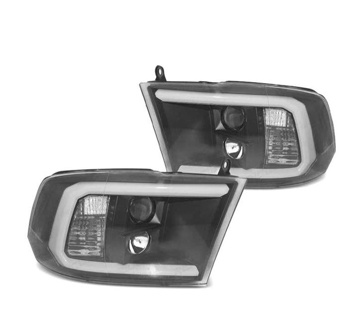 PHARES DODGE RAM  09-18 LED  DAYLIGHT NOIR, Autos : Pièces & Accessoires, Éclairage, Envoi
