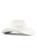 Cowboyhoed Wit Steentjes Cowgirl Western Hoed Witte Cowboy D, Ophalen of Verzenden