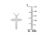 Ketting met hanger - 18 karaat Witgoud, 18K witgoud 0,70 ct