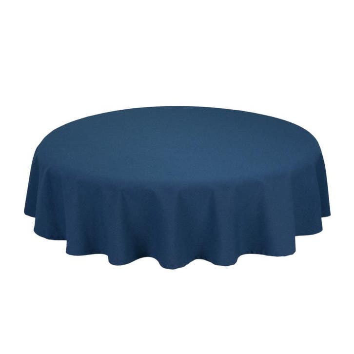 Nappe de Table Ronde Navy Bleu 330 cm Ø - Treb SP, Maison & Meubles, Cuisine | Linge de cuisine, Envoi
