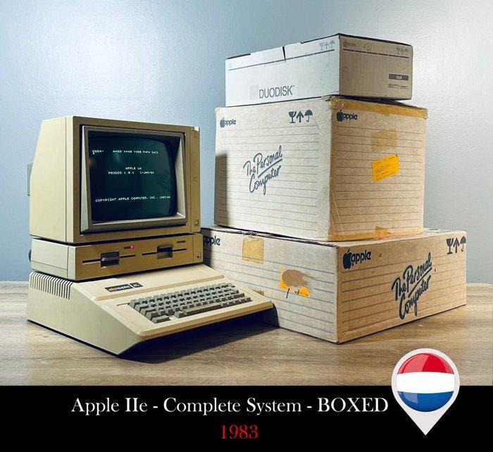 Apple IIe Systeem 1983 - Complete - Boxed - Computer (3) -, Games en Spelcomputers, Spelcomputers | Overige Accessoires