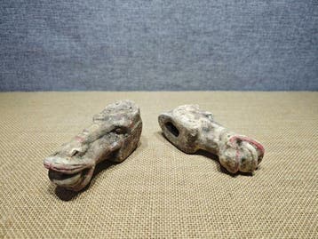 Chinois ancien, empire Han Céramique Groupe de fragments de