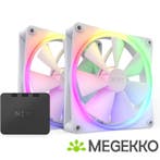 NZXT F140RGB - 140mm RGB Fans - Twin - White, Verzenden, Nieuw