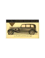 1937 ALVIS CRESTED EAGLE BROCHURE ENGELS