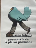 Milton Glaser - Sans tabac, prenons la vie à pleins poumons, Antiek en Kunst