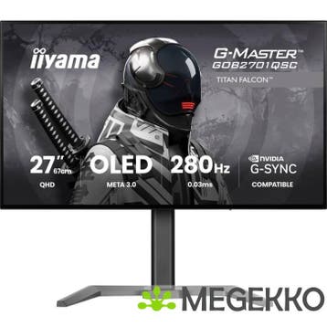 Iiyama G-Master Titan Falcon GOB2701QSC-B1 27  Quad HD OLED, Verzenden