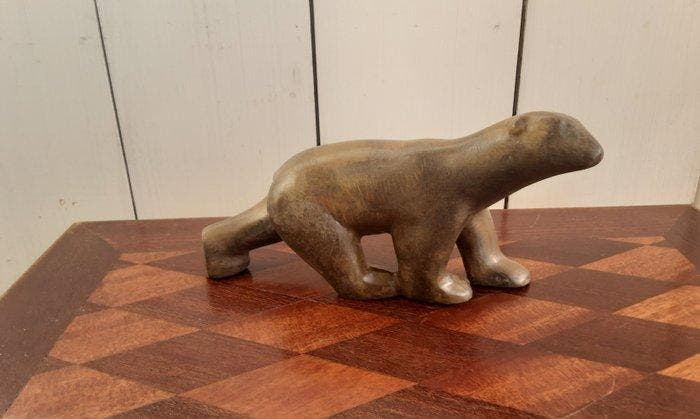 P. Chenet - Figuur - Beer - 16,5 cm - Brons, Antiquités & Art, Curiosités & Brocante