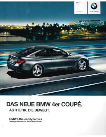 2013 BMW 4 SERIE COUPE BROCHURE DUITS, Nieuw