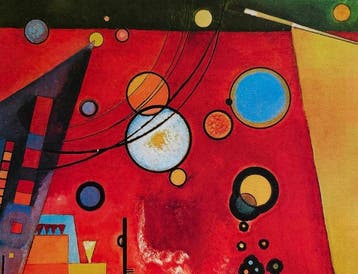 Wassily Kandinsky (1866-1944) - “Heavy Red, 1924”. - 50 x 40