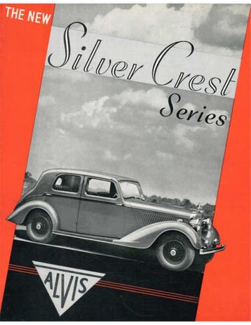 1937 ALVIS SILVER CREST BROCHURE ENGELS, Nieuw