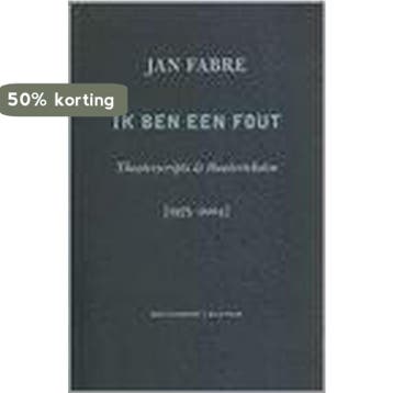 Ik ben een fout 9789059900257 J. Fabre, Verzenden, Zo goed als nieuw, J. Fabre