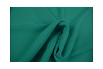 15 meter chiffon stof - Turquoise - 100% polyester, Overige kleuren, Verzenden, 120 cm of meer, Polyester
