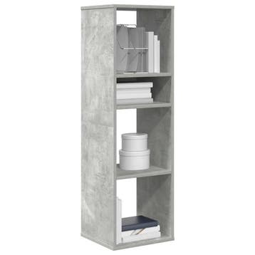 vidaXL Boekenkast 34x31x112 cm bewerkt hout betongrijs, Verzenden, Nieuw