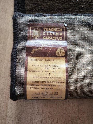 Cilimara Sarajevo - Mersad Berber - Vloerkleed - 3 m - 1 m