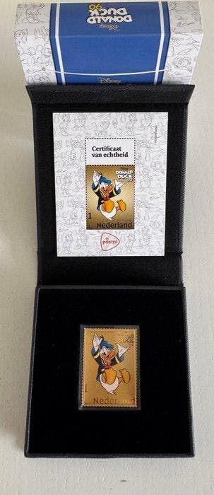 Nederland 2024 - Gouden postzegel Donald Duck 90 jaar, Postzegels en Munten, Gestempeld