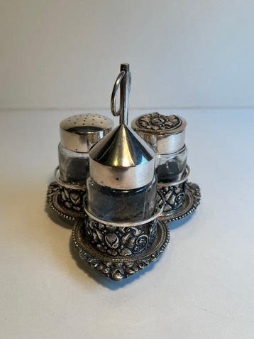 Serveergerei - .800 zilver - 1900-1910 -