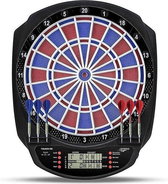 Carromco Elektronisch Dartbord - Toledo (Dart Bord), Sport en Fitness, Darts, Dartbord, Nieuw, Elektronisch, Soft tip, Ophalen of Verzenden