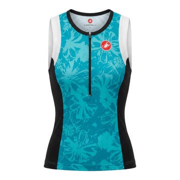 CASTELLI FREE W TRI SINGLET Top Blauw / Zwart (AAA), Ophalen of Verzenden, Nieuw