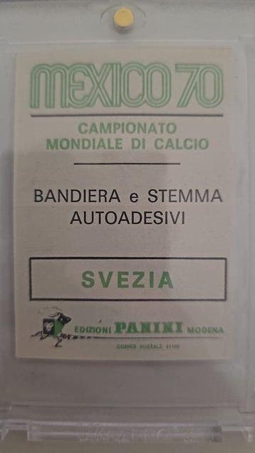 1970 Panini MEXICO 70/Écusson et Drapeau de la Suède avec