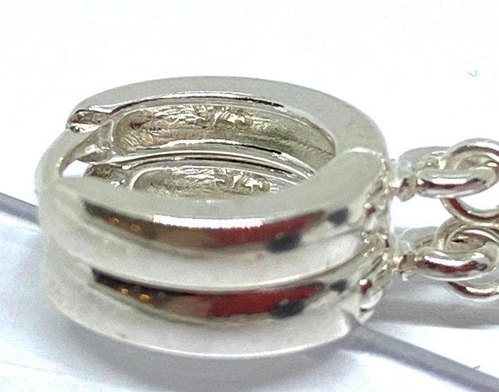 Zilver 925 - Baltisch amber - Ronde druppeloorbellen -, Antiquités & Art, Curiosités & Brocante